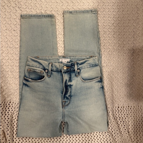 Good American Women's Light Blue Skinny Jeans size 0 - Picture 7 of 7